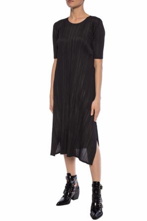 Short sleeve ribbed dress, zdjęcie 2 Short sleeve ribbed dress od Issey Miyake Women